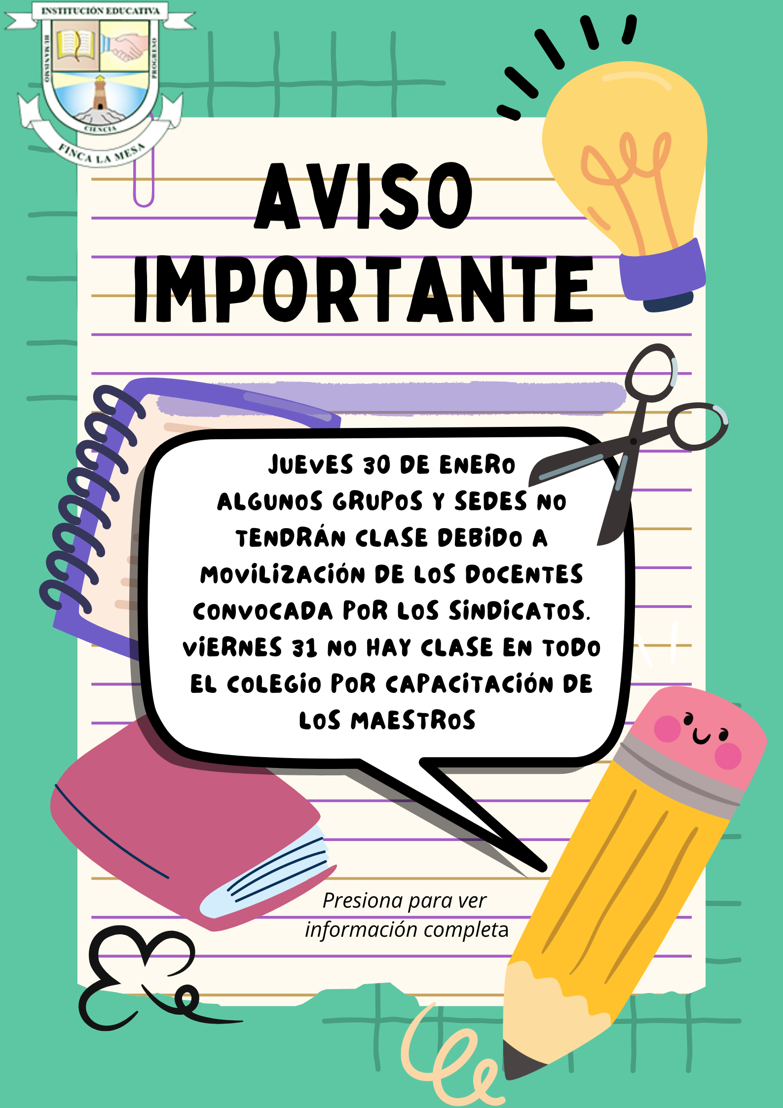 Jueves 30 y viernes 31